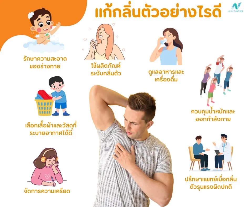 บทความสุขภาพ: แก้ปัญหากลิ่นตัวอย่างไรดี? วิธีดูแลตัวเองให้หอม สดชื่นตลอดวัน