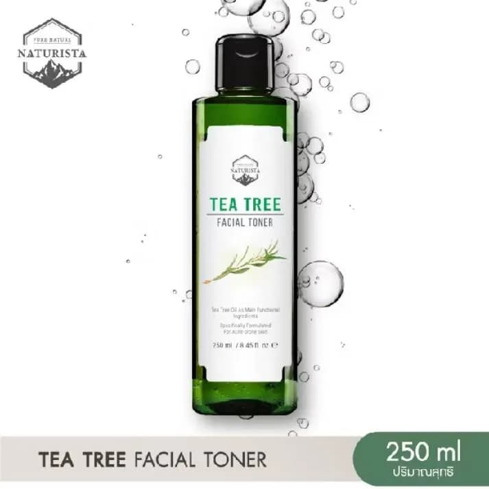Naturista โทนเนอร์ทีทรี ทำความสะอาดสิ่งตกค้างบนใบหน้าอย่างล้ำลึก  Tea Tree Facial Toner 250ml